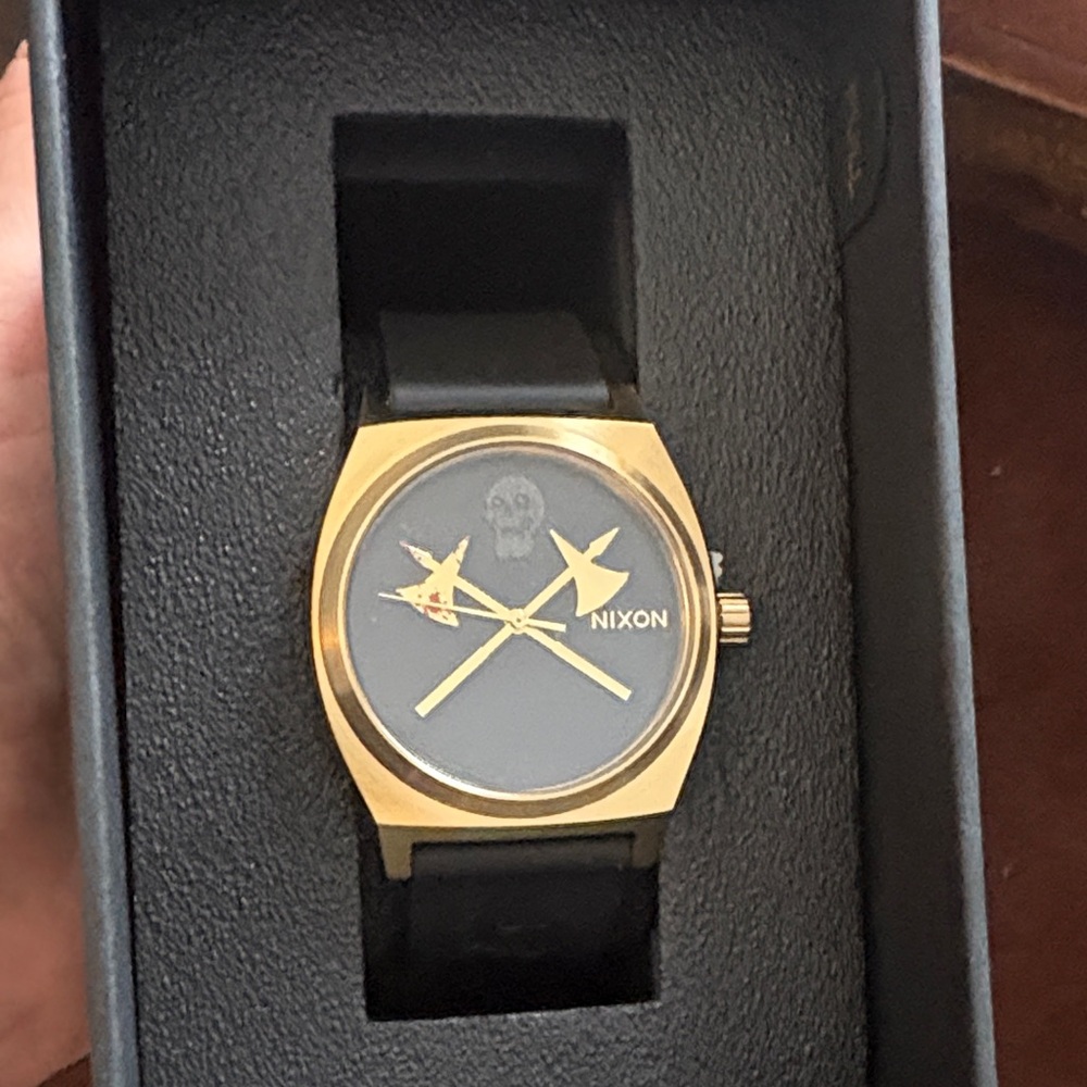 Nixon x Liquid Death Black and Gold Men's Watch Limited Edition